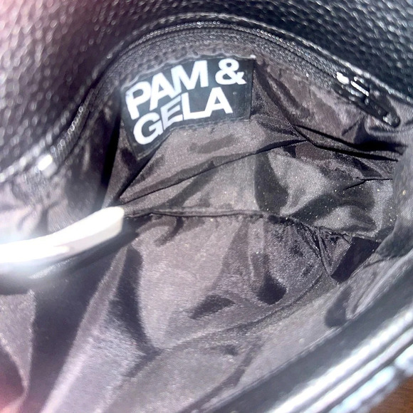 Pam & Gela Houndstooth Mini Cross Body Bag EUC - Picture 8 of 10